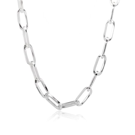 Arte D'Argento Paperclip Necklace 50cm Sterling Silver