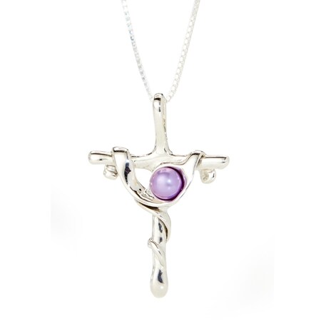hagit 55cm pearl sterling chain pendant cross silver designs tvsn itvsn