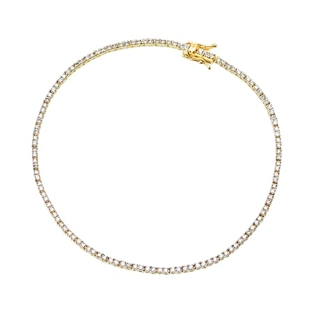 1.00ct Natural Diamond 9ct Gold Tennis Bracelet 19cm