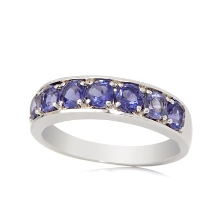 TVSN 1.5ct Mozambique Garnet Diamond Accent 3 Stone Ring 9ct