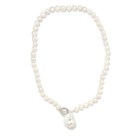 Gems of the Orient FWP Necklace Sterling Silver 45cm