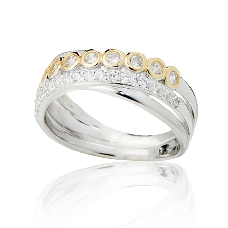 TVSN Diamonesque by Charlie Lapson 1.88ct tw Brilliant Cut YGP
