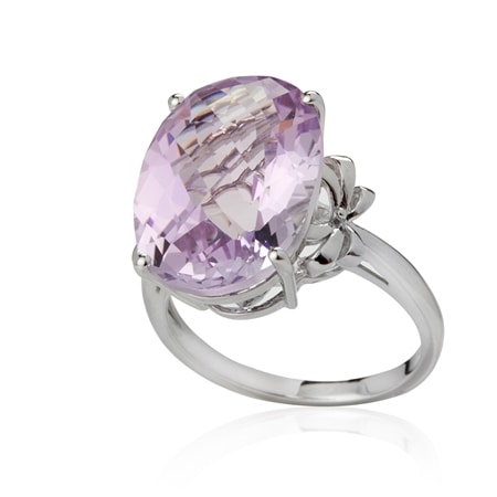 Cocktail Gems 9.6ct Solitare Ring Sterling Silver