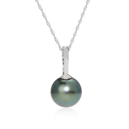 Pearls of Tahiti 12-13mm Tahitian Pearl Enhancer with Chain SS 45-50cm