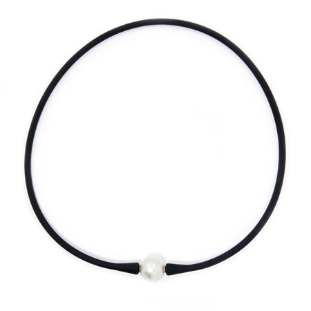 Matahina 14-15mm South Sea Pearl Neoprene Rubber Necklace
