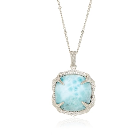 Hilary Joy Grandiose Gemstone Necklace 50cm Sterling Silver