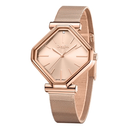 GAMAGES OF LONDON Ladies limited gallerina watch rose pink
