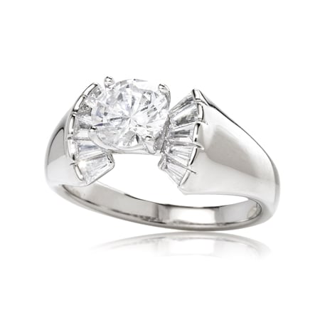 Diamonesque 2.00ct tw Statement Tension Ring Sterling Silver