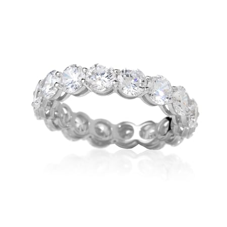 Diamonesque 5.25ct tw Eternity Ring Sterling Silver