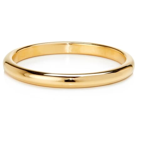 Oro Nuovo 14ct Gold D Shape 8mm Bangle 68x68mm