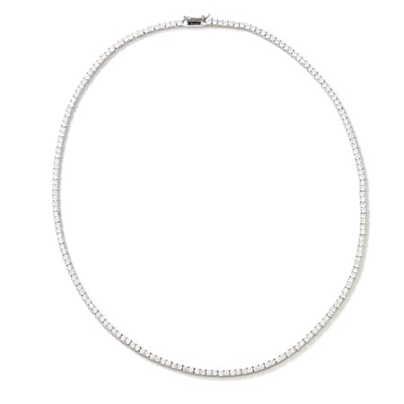 Diamonesque 9.20ct tw Tennis Necklace Sterling Silver 50cm