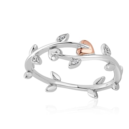 Clogau Vine of Life Ring 9ct Rose Gold & Sterling Silver