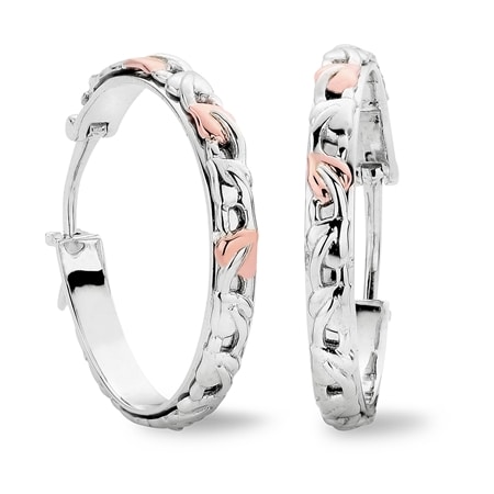 Clogau Tree of Life Silver Hoop Earrings