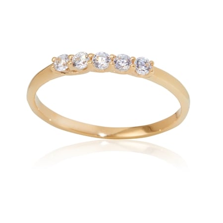 Diamonesque 0.20ct tw Stacker Ring 9ct Yellow Gold