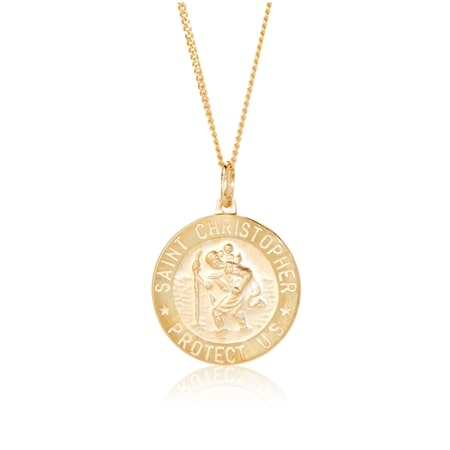 9ct Yellow Gold St. Christopher Pendant