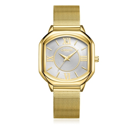 Gamages of London Ladies Countess Diamond in Gold Mesh/White