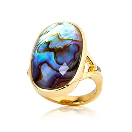 Hilary Joy 15.9ct Gemstone Oval Ring Sterling Silver