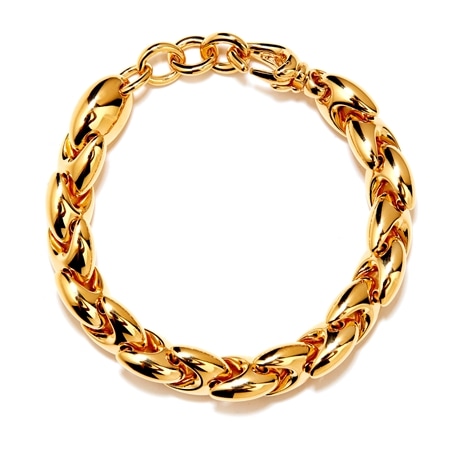Oro Nuovo 14ct Gold Orzo Link Bracelet 20cm