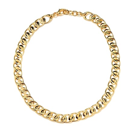 Oro Nuovo 14ct Gold Luxe Oval Link Necklace  50cm