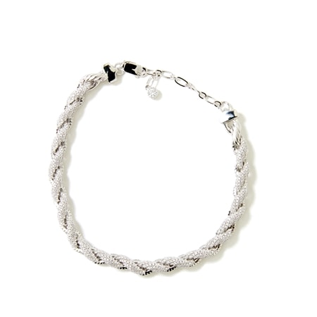 Diamonesque by Charlie Lapson 3.6ct Pave Twist Bracelet 19-23cm Sterling Si