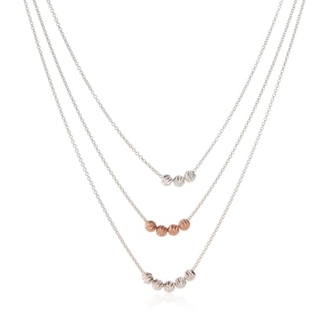 Sterling Silver Graduated Trace Chain Necklace 46cm