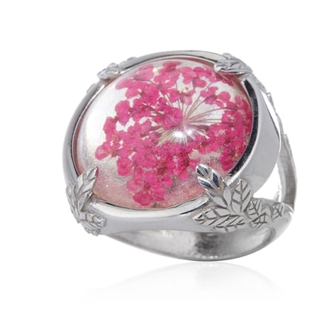 Colori Di Francesca Dried Flower Ring Sterling Silver