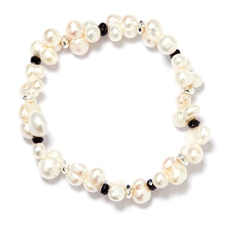 Gems of the Gems of the Orient 6-8x11-16mm White FWP, Black Spinel & Hemati