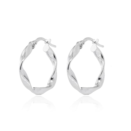 Sterling Silver Statement Hoop Creole Earrings