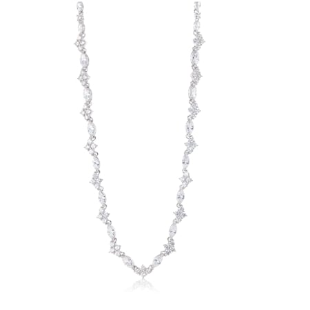 Diamonesque Luxe 11.80ct tw Mixed Stone Tennis Necklace 45cm SS