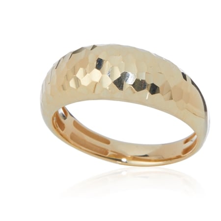 9ct Yellow Gold Diamond Cut Band Ring