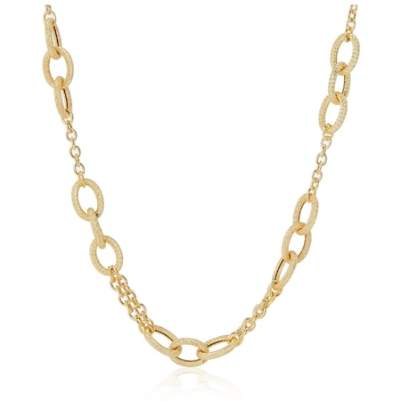 9ct Yellow Gold Italian Luxe Rolo Link Necklace 50cm