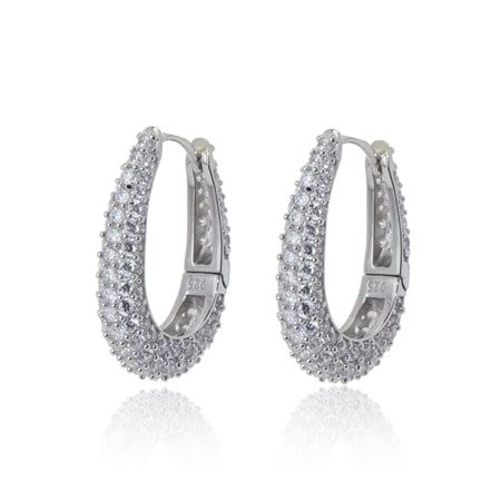 TVSN Diamonesque by Charlie Lapson 1.28ct tw Sim Diamond Drop Earrings SS