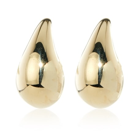 9ct Yellow Gold Teardrop Stud Earrings