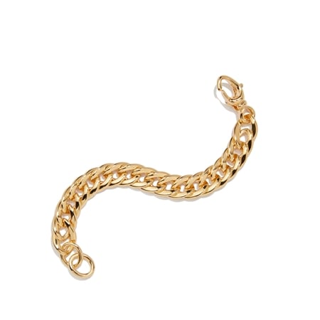 Oro Nuovo 14ct Yellow Gold Double Curb Bracelet 19cm