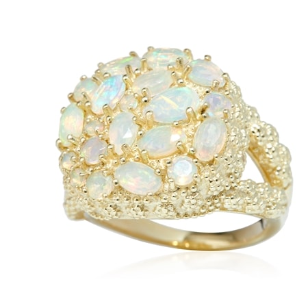 Hilary Joy Couture 2.4ct Ethiopian Opal Ring Sterling Silver
