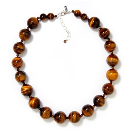Amy Kahn Russell Round Beaded Necklace Sterling Silver