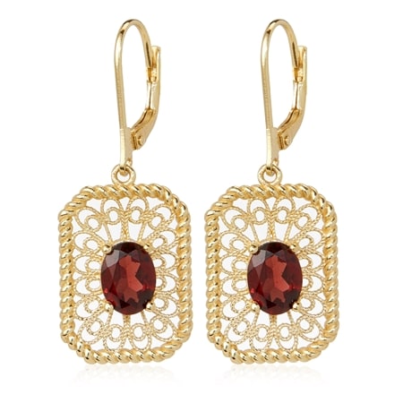 Passport To Turkey Gemstone Earrings Sterling Silver GP