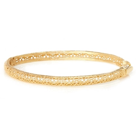 Passport To Turkey Filigree Bangle 19cm Sterling Silver GP