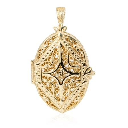 Passport To Turkey Locket Pendant Sterling Silver GP