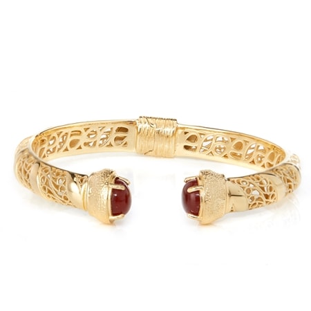 Passport To Turkey Gemstone Bangle Sterling Silver GP