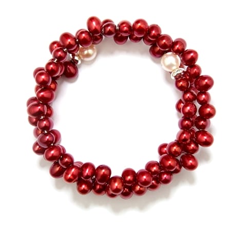 Gems of the Orient 6-6.5mm FWP & Hematite Wrap Bracelet