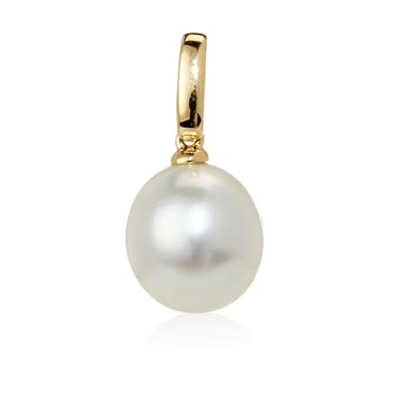 Matahina 10-11mm White South Sea Pearl Pendant 9ct Gold