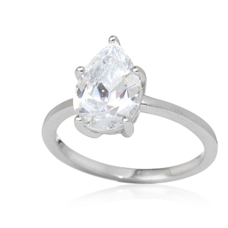 Marilyn Monroe Diamonesque 4.90ct tw Moon of Baroda Ring Sterling Silver