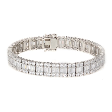 Marilyn Monroe Diamonesque 15.28ct tw Tennis Bracelet 19cm SS