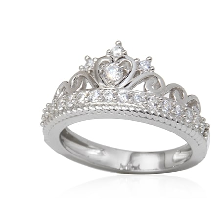 Marilyn Monroe Diamonesque 0.46ct  Tiara Ring Sterling Silver