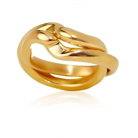 Oro Nuovo 14ct Yellow Gold Twist Ring