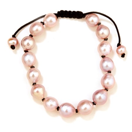 Gems of the Orient 10-12mm Off Round FWP Adjustable Bracelet