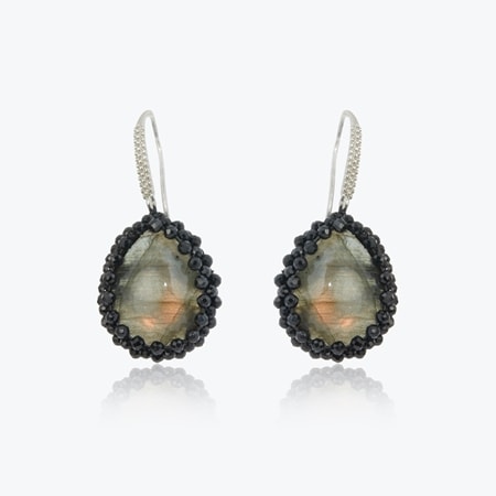 Hilary Joy Couture Gemstone Earrings Sterling Silver