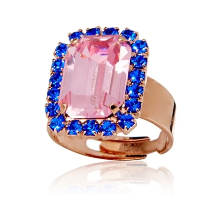 Mariana Multi Jewel Statement Ring 18ct RGP