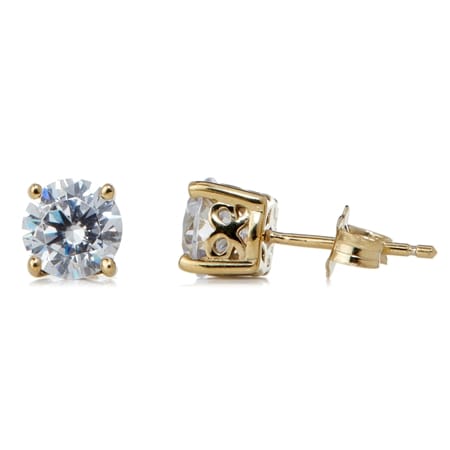 Diamonesque 2.00ct Brilliant Cut Stud Earrings Sterling Silver